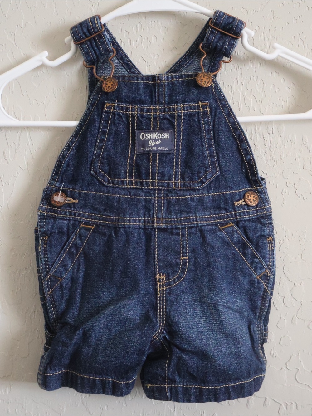 OshKosh B'gosh Dark Blue Denim Shortalls for Kids